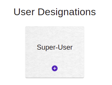 User designation